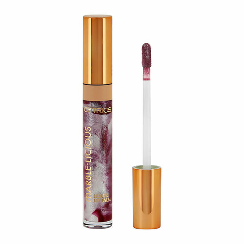 Бальзам для губ `CATRICE` MARBLE-LICIOUS жидкий, тон 050 (Strawless Flawless) блеск для губ marble licious liquid lip balm catrice 4 мл 050 strawless flawless