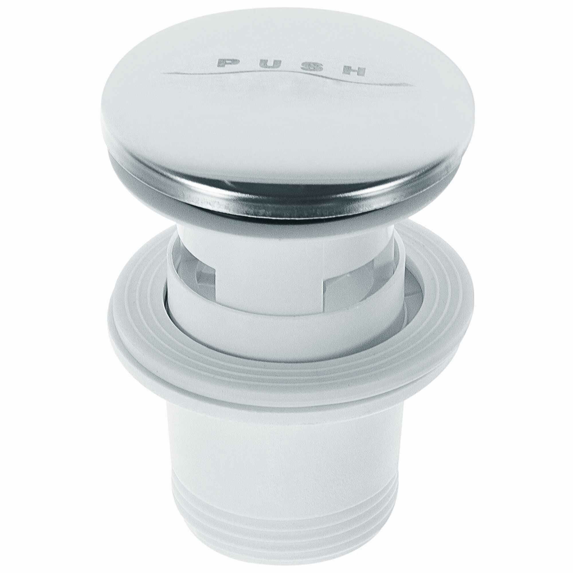 фото Выпуск Equation для раковины с переливом, клик-клак, хромированный