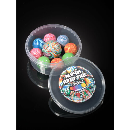 Мячи-прыгуны в банке 