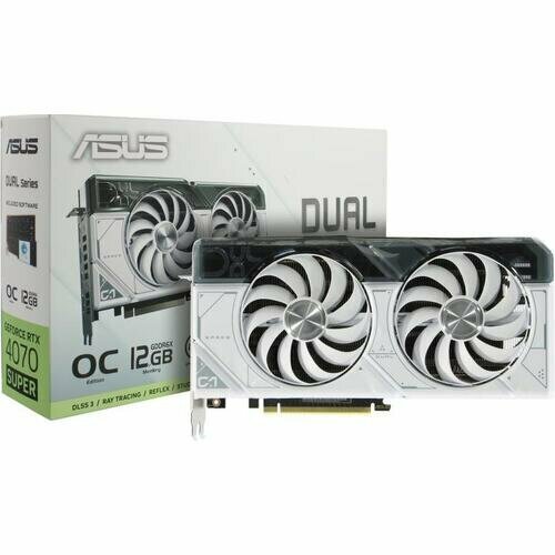 Видеокарта Asus DUAL DUAL-RTX4070S-O12G-WHITE 6630400₽