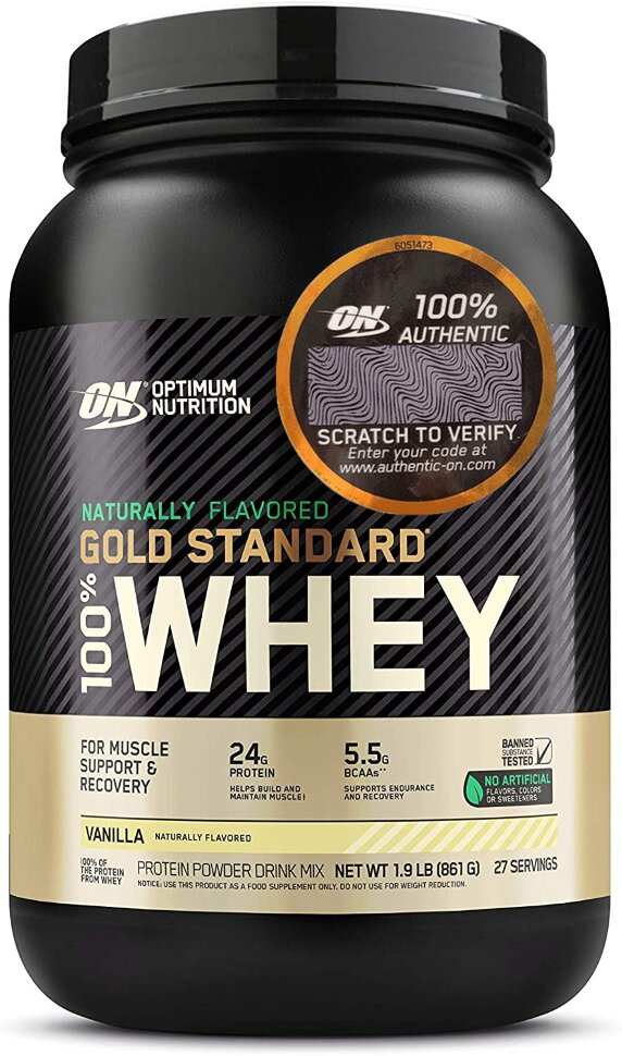 Протеин On 100 % Whey Gold (ваниль) Optimum Nutrition - фото №20