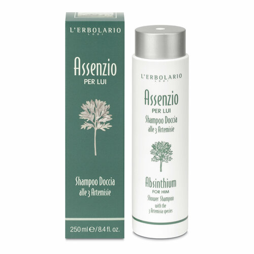 L'ERBOLARIO Шампунь и гель для душа для мужчин Absinthium for him Shower Shampoo 250мл