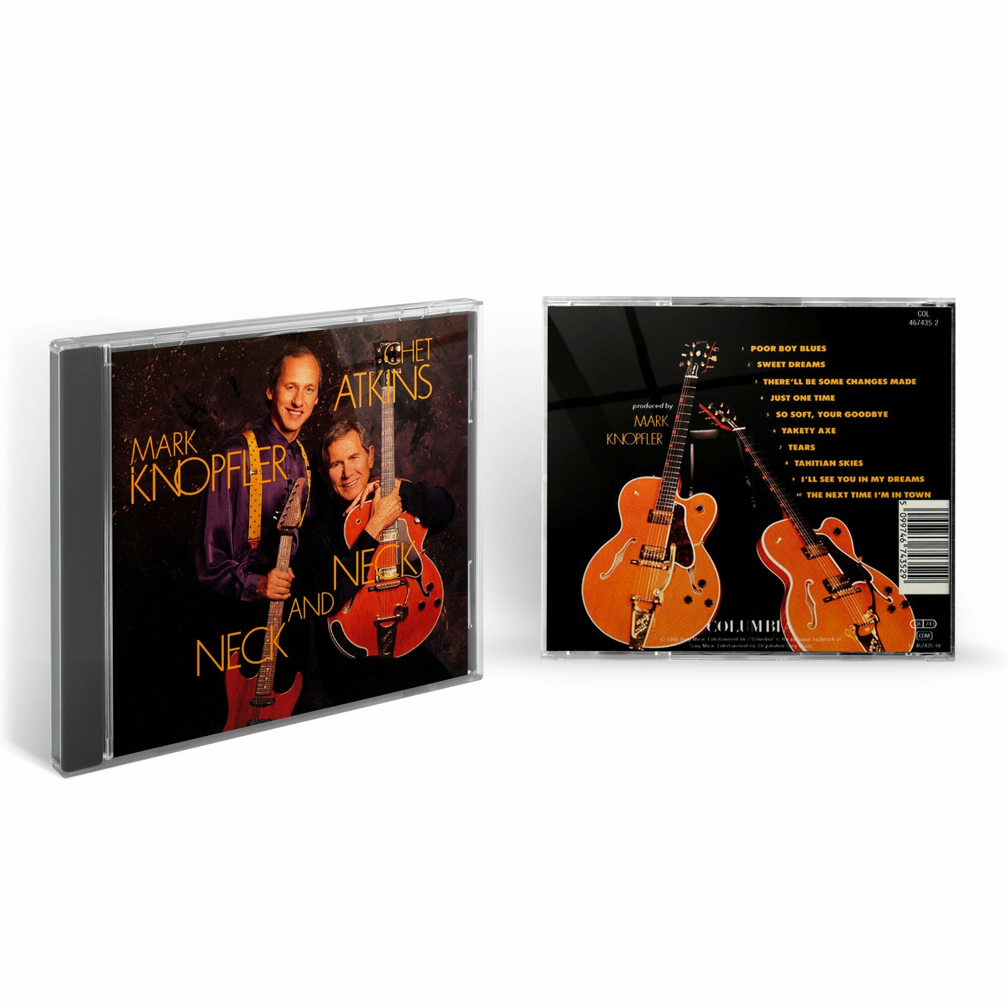 Chet Atkins & Mark Knopfler - Neck And Neck (1CD) 1990 Columbia Jewel Аудио диск