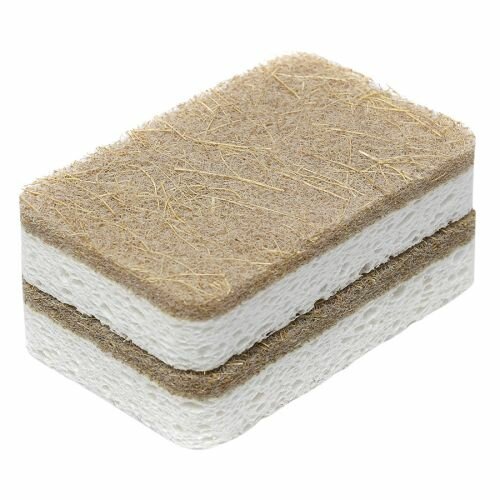 Набор губок Smart Solutions для посуды из целлюлозы и кокосового волокна Eco Sponge 6 шт.