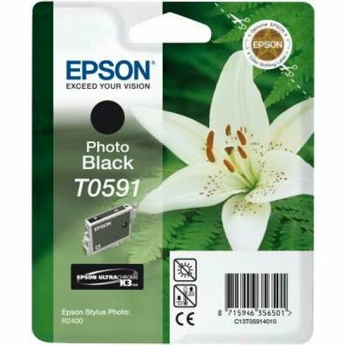 T0591 / T059140 OEM Картридж для Epson Stylus Photo R2400 Bk (440 стр.)