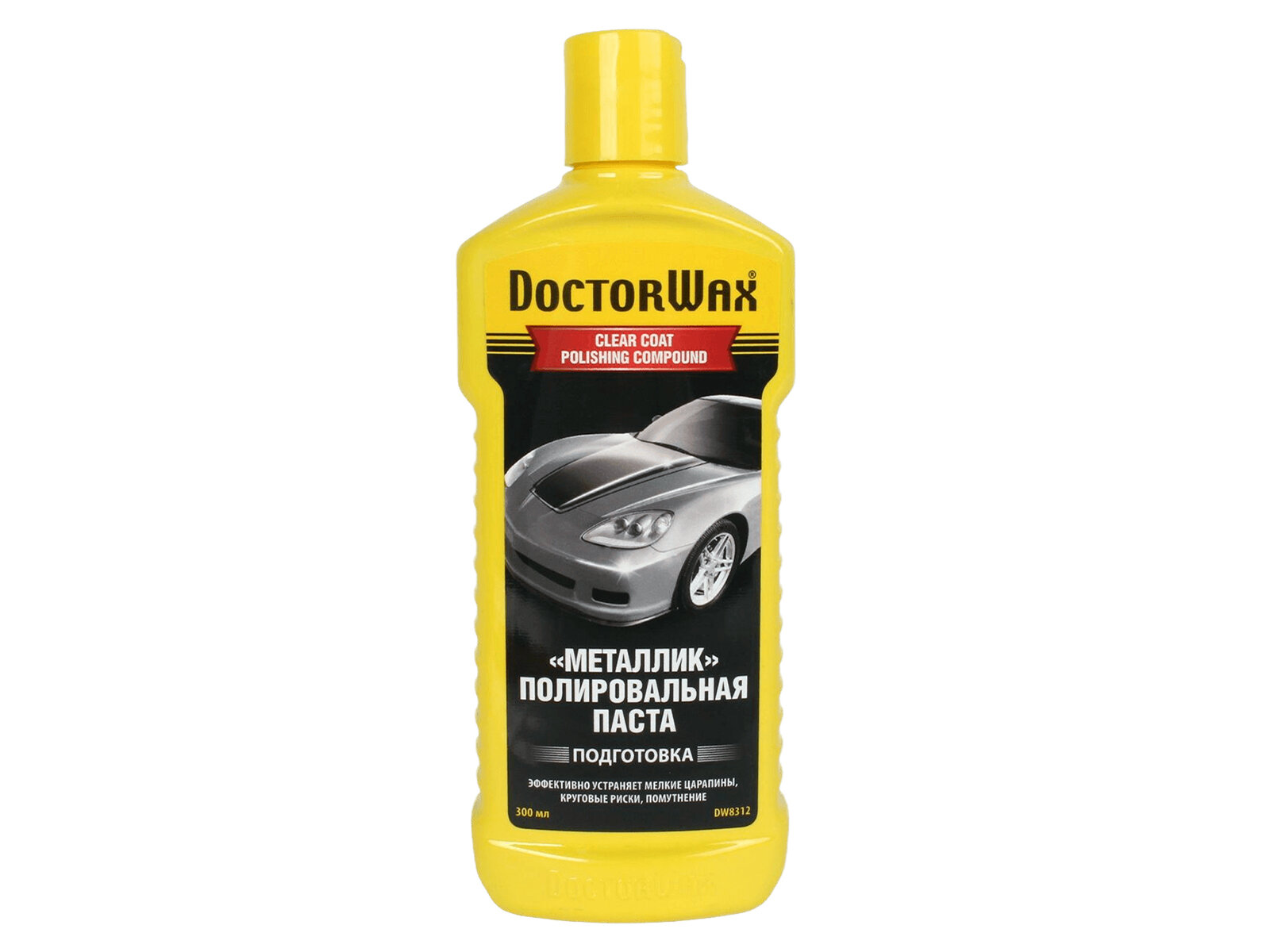 DoctorWax паста полировочная для кузова Металлик DW8312, 0.3 л