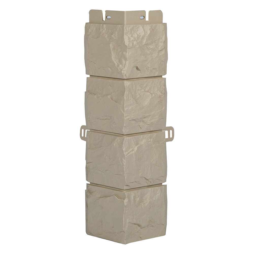 фото Угол наружный Альта-Профиль Фагот Эко 450х130 мм кремовый