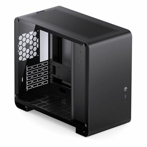 Корпус mATX JONSBO белый, без БП, боковая панель из закаленного стекла, USB 3.0, USB Type C, аудио - фото №3