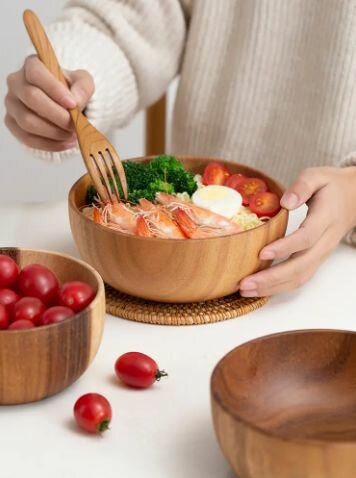 фото Чашка деревянная из массива акации