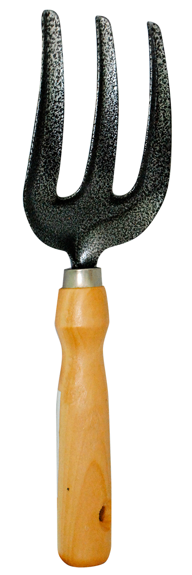Вилка-рыхлитель с деревянной ручкой