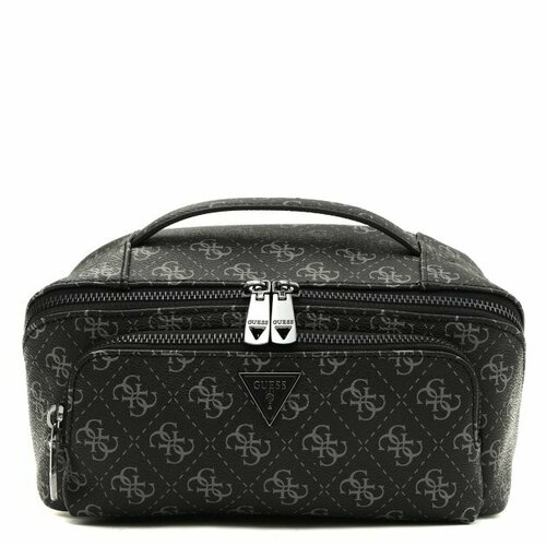 Косметичка GUESS, 11х12х24 см, черный borbonese beauty case