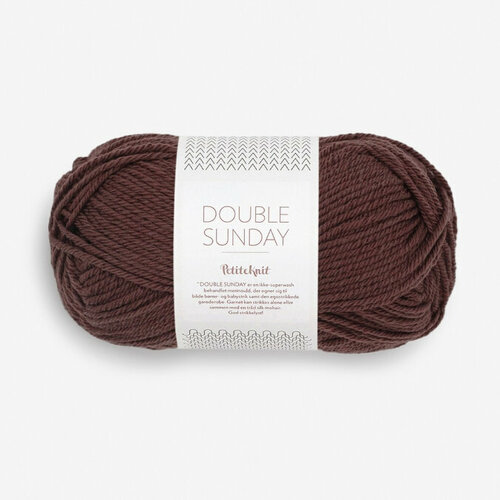 Пряжа для вязания Sandnes Garn Double Sunday Petiteknit (4081 Coffe Bean)