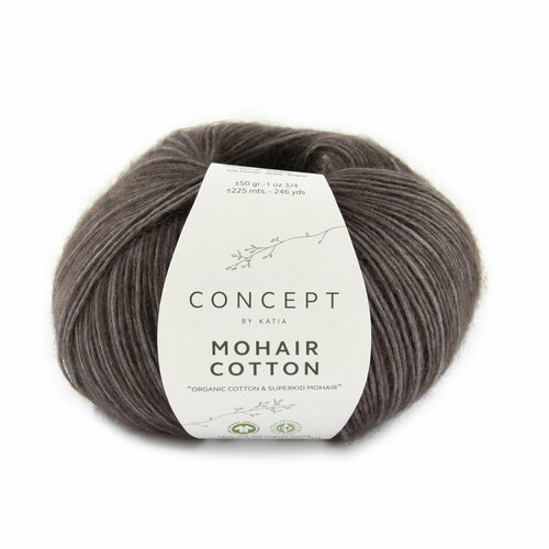 Пряжа для вязания Katia Mohair Cotton (80 Aubergine)