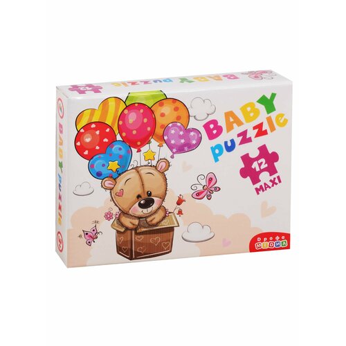пазл baby puzzle принцесса и единорог дрофа медиа 3847 Пазл Дрофа-Медиа Baby Puzzle. Мишка и воздушные шары