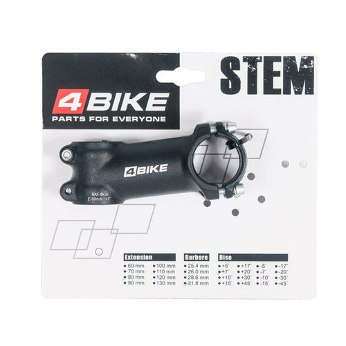 Вынос 4Bike TDS-D507A L80 R7 318 мм Черный 1550₽