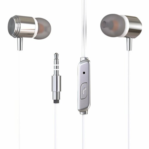 Наушники More choice G51 микрофон вакуумные 105 дБ 32 Ом 35 мм 12 м белые 490₽