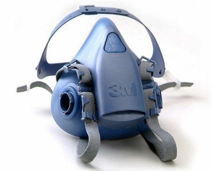 Изображение Респиратор профессиональный 3М 7502. Маска в комплекте с фильтрами 6057(АВЕ).