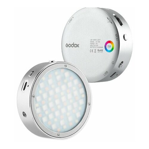 постоянный свет fst spl 500 светодиодный осветитель Осветитель светодиодный комбинированный Godox R1 (вспышка+LED свет) для смартфонов