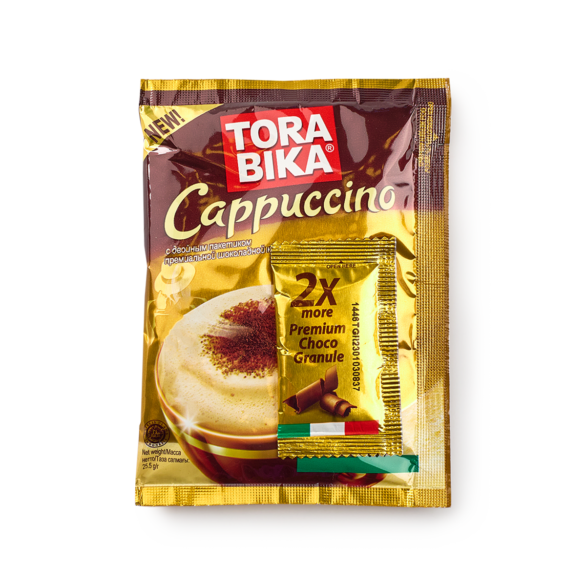 Растворимый кофейный напиток Tora Bika Cappuccino, порционный, 25 г