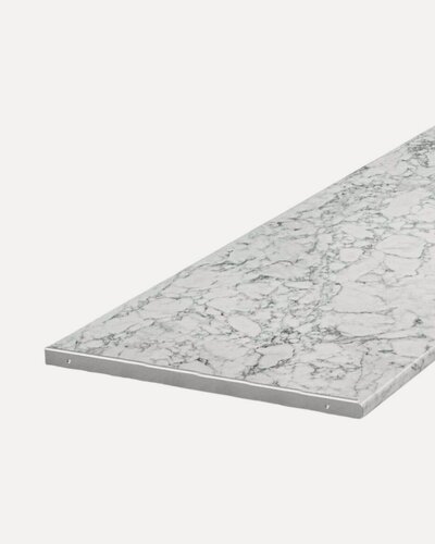 Изображение товара Столешница для кухни Скиф 95х60x2,6см с торцевыми планками. Цвет - Мрамор итальянский