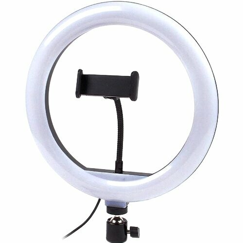 Лампа кольцевая QX-260 с пультом на проводе диаметр 26см в коробке 76200₽