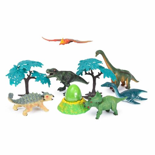 Набор фигурок Attivio Динозавры 6шт с аксессуарами OTG0936397 набор фигурок динозавры 10 штук с аксессуарами