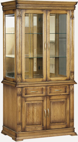 Изображение товара Шкаф-витрина ммк-древ, Верди 073 классический орех 2, 115*50*200