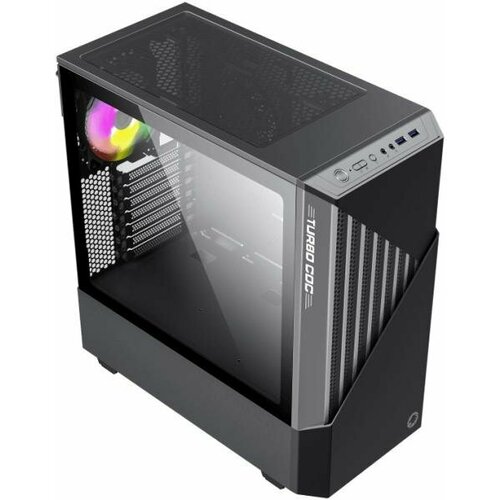 Корпус ATX GameMax Contac COC BG Без БП чёрный корпус gamemax contac coc wb black white