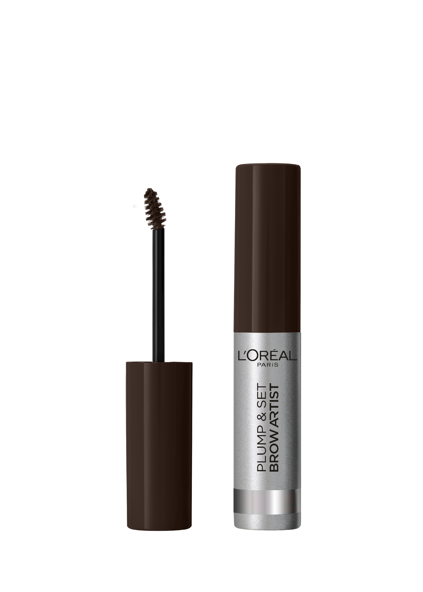 L'Oreal Paris Тушь для бровей Plump & Set Brow Artist, 5 мл, 108 Темный брюнет