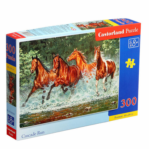castorland пазл бегущие лошади 2000 элементов Castorland Пазл «Лошади, бегущие по воде», 300 элементов