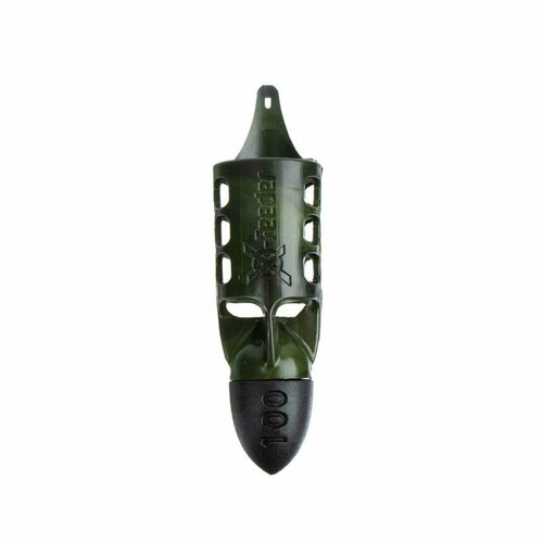 Кормушка-груз для рыбалки X-FEEDER - PL CAMO BULLET FLYING-2 M, из пластика, 100 г, 32 мл, 1 шт.