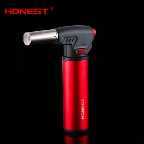 Горелка газовая ювелирная Honest 501 с пьезоподжигом, цвет корпуса красный