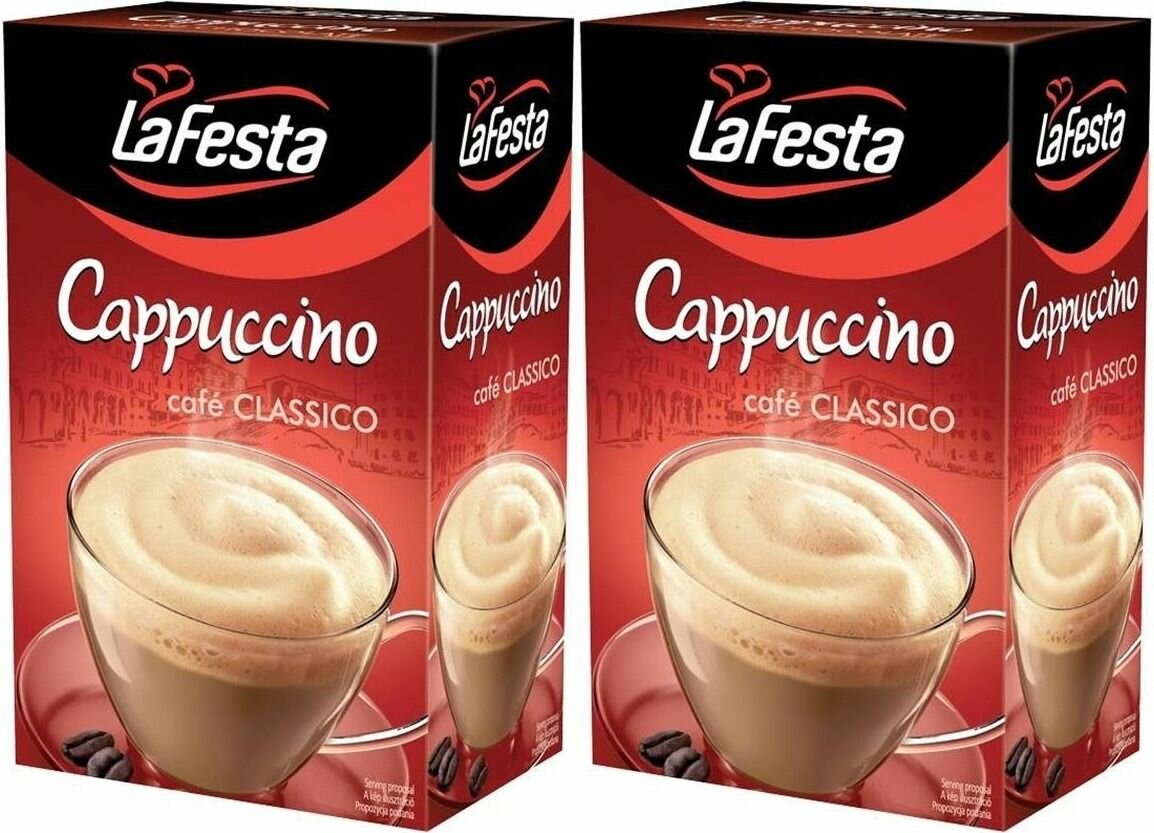 La Festa Кофейный напиток Капучино классический, 10 пак х 12,5 г, 2 уп