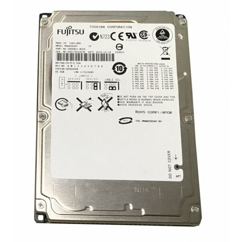 Жесткий диск Fujitsu CA06821-B126 60GB 4200 IDE 25 HDD 9215₽