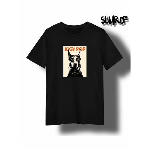 Футболка Zerosell собака доберман, размер S, черный футболка собака доберман размер s черный