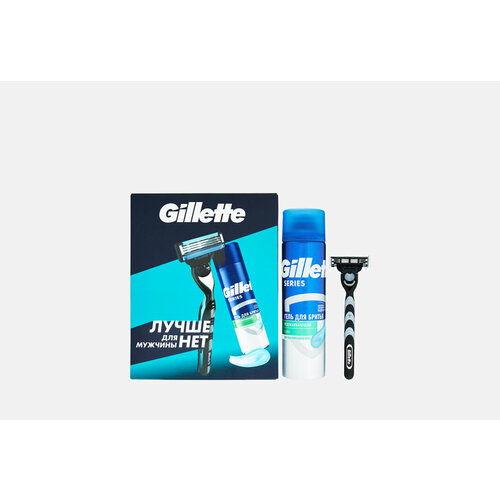 Подарочный Набор: Бритва + Гель для бритья Gillette MACH3 / количество 1 шт набор средств для бритья gillette набор mach3