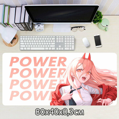 фото Коврик для мыши в стиле аниме человек бензопила, power №016 80x40x0.3см