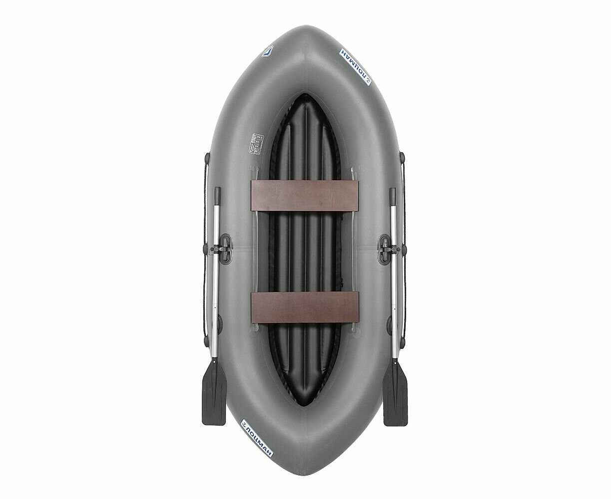 Лодка ПВХ Лоцман гребная Турист 320 ВНД, серый