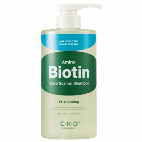 Глубокоочищающий с биотином CKD Amino Biotin Scalp Scaling Shampoo шампунь для объема волос с биотином dallas biotin thickening shampoo шампунь 251мл