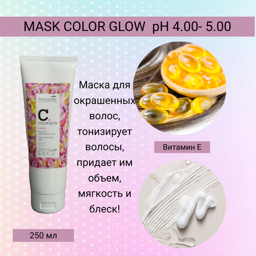 Nouvelle Color Glow Colour maintenance mask 250 MLМаска после окрашивания