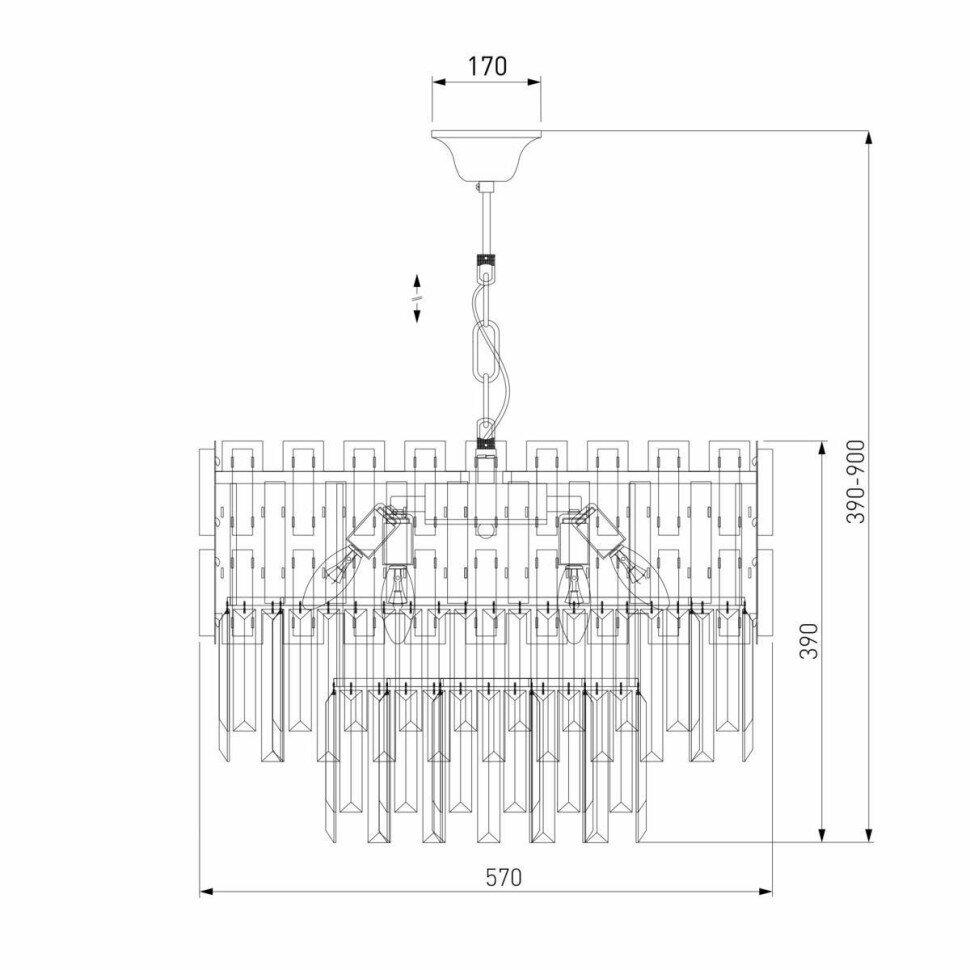 Люстра Bogates DESEO 337/8 4690389170690 Bogate's - фото №10
