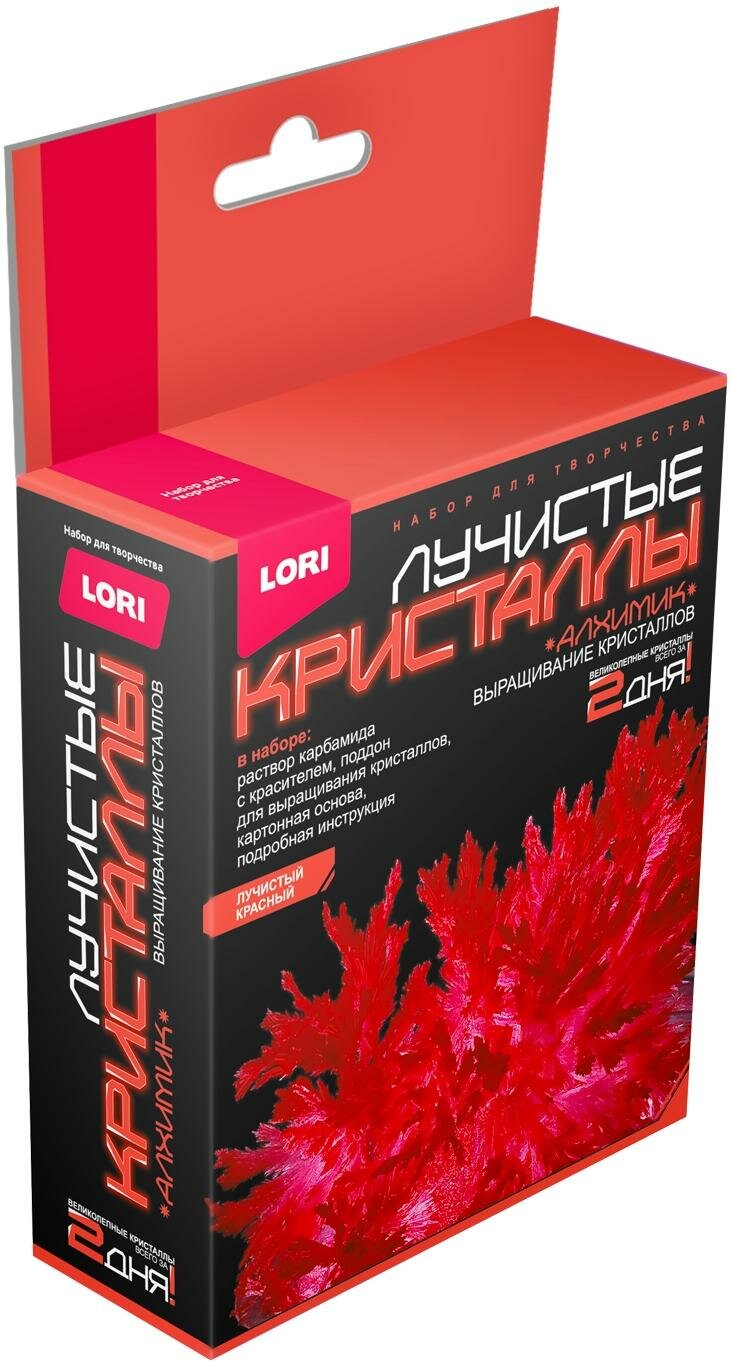 фото Набор химических опытов Лучистые кристаллы Красный кристалл, Лк-001
