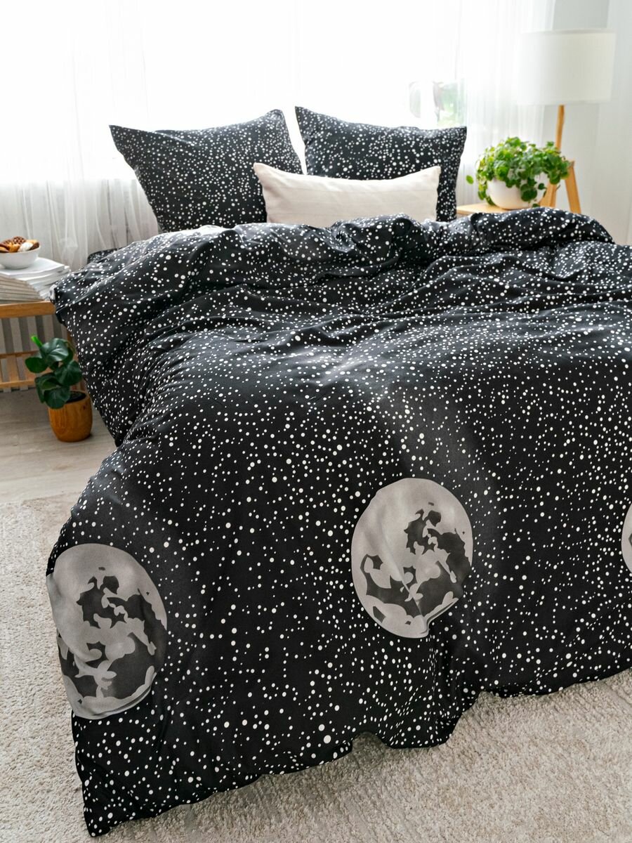 фото Комплект постельного белья 1,5 спальное, бежевый; белый; фиолетовый; розово-коричневый; коричневый