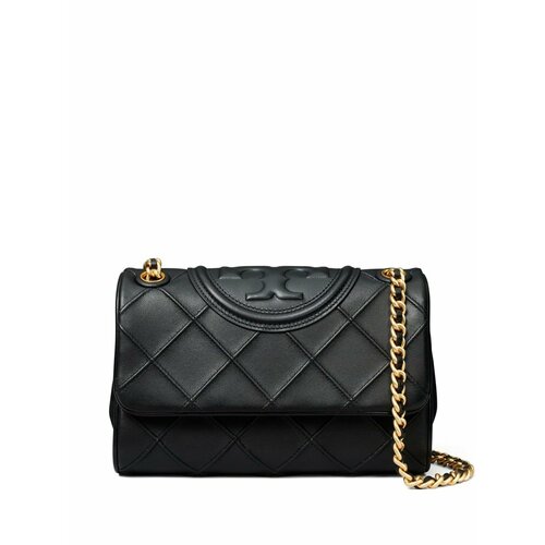 фото Сумка tory burch, фактура стеганая, черный