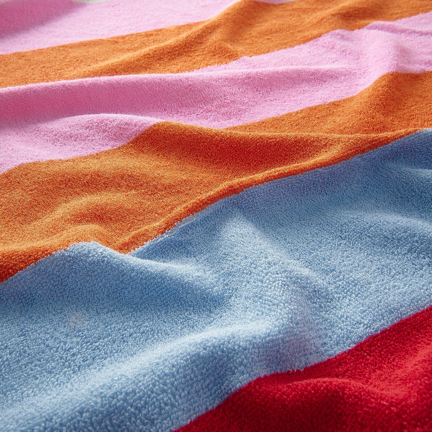 Пляжное полотенце IKEA ROSENOXALIS, 100x180 см, разноцветное полоску