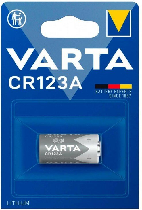 *06205301401, Батарейка Varta Professional CR123A 1шт Lithium 3V (6205) (1/10/100)