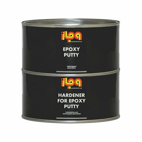 ILPA Epoxy Putty Эпоксидная высокопрочная автомобильная шпатлевка 1 кг. с отвердителем 1 кг.