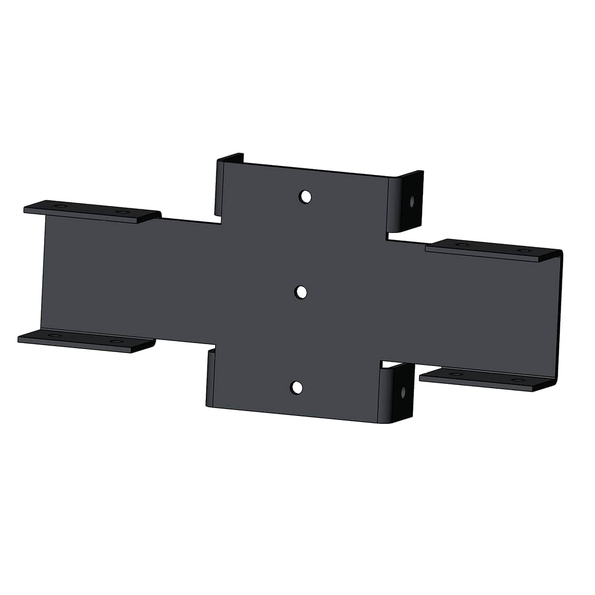 фото Х-Кронштейн для забора 40х60 мм RAL 7024 - графитовый