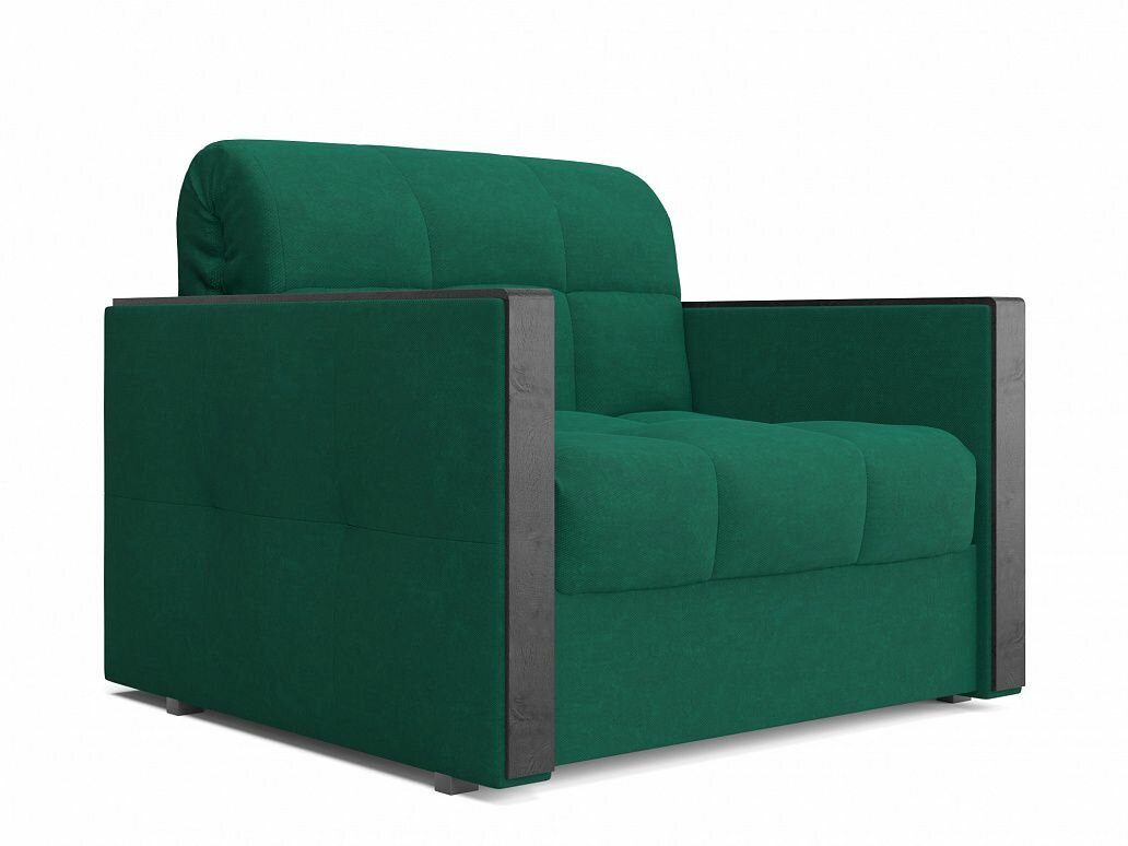 фото Кресло-кровать аккордеон Лион велюр оливковый