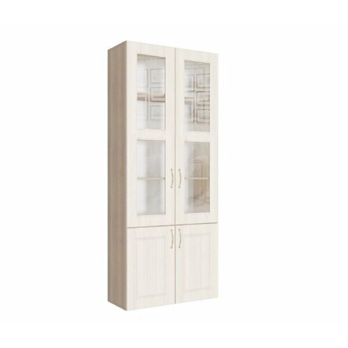 ЭКО Шкаф 900 гостиная со стеклом сандал 17500₽